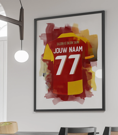 Gepersonaliseerde Galatasaray SK Voetbal Muurdecoratie