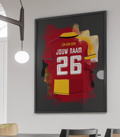 Galatasaray Poster Met Eigen Naam Voetbal Cadeau Verjaardag