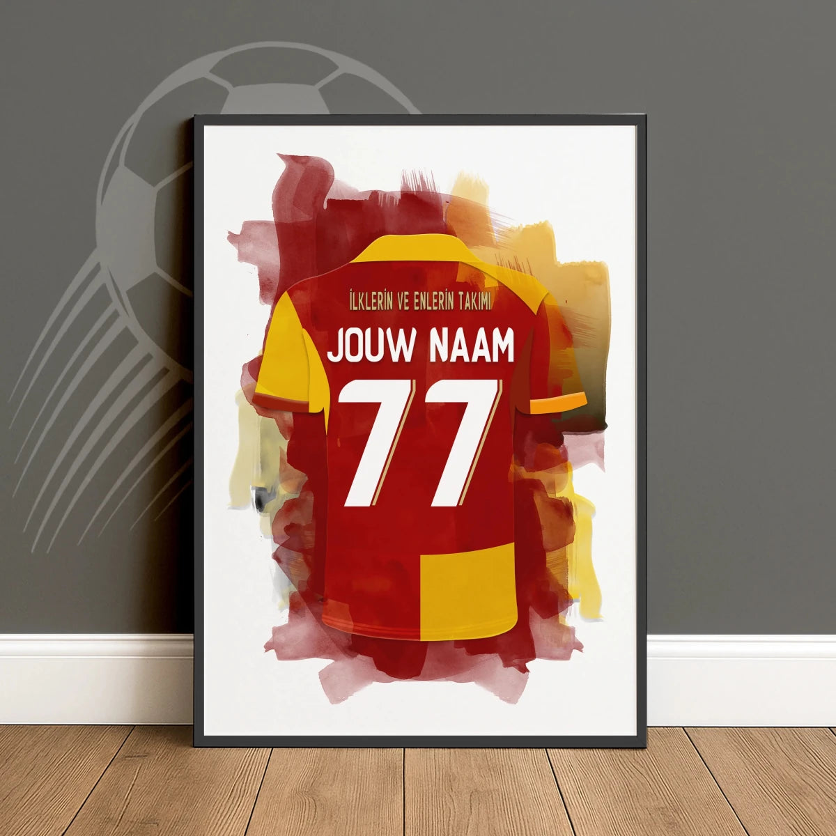 Gepersonaliseerde Galatasaray SK Voetbal Mancave Wanddecoratie