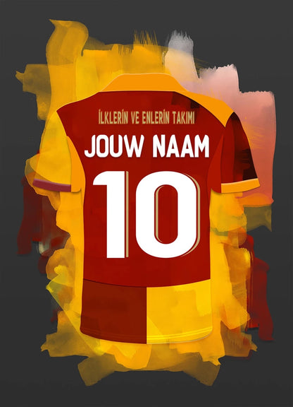 Galatasaray Voetbal Poster Met Personalisatie Jongenskamer