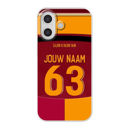 Galatasaray telefoonhoesje met naam - Apple iPhone - Voetbal fan kado Gala