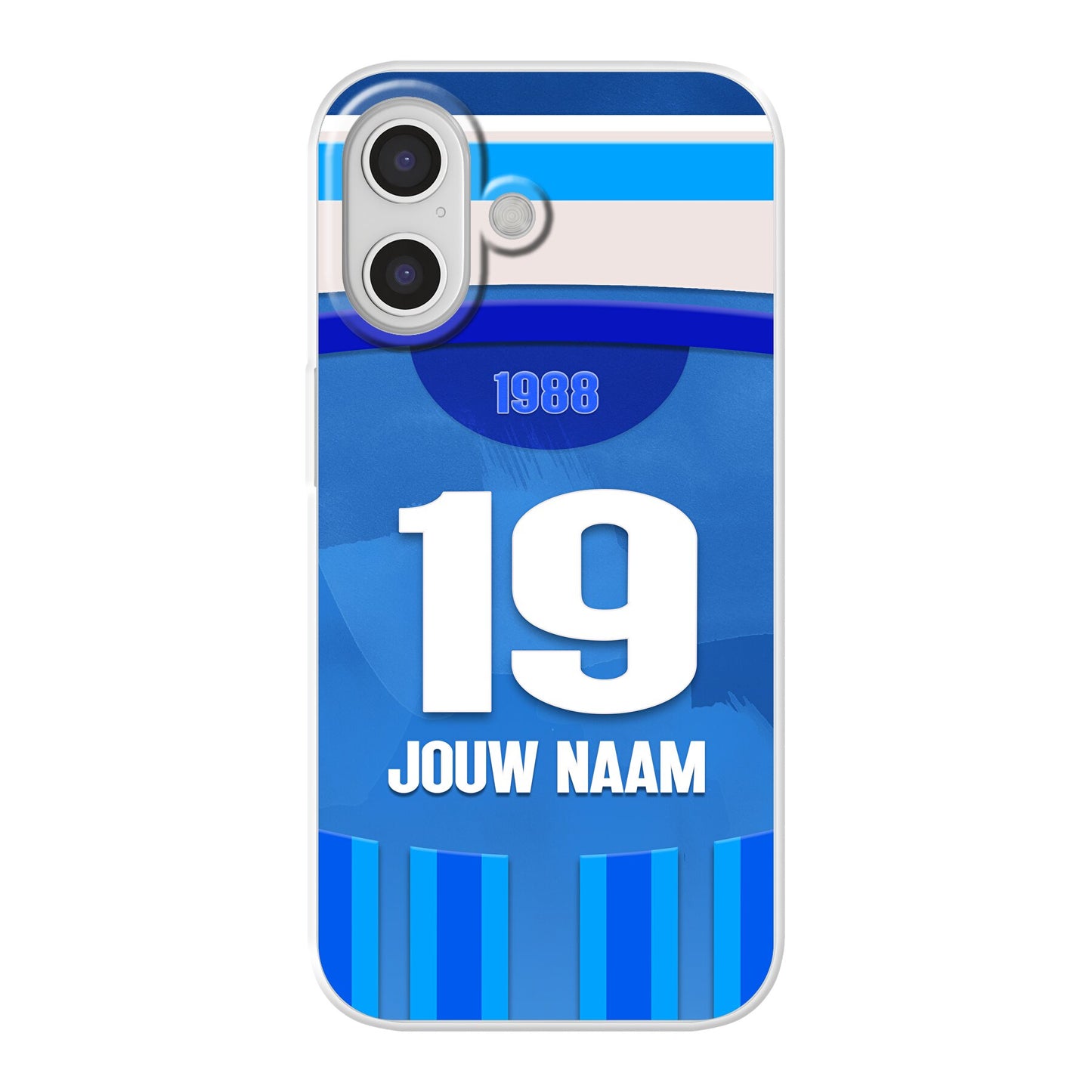 KRC Genk telefoonhoesje met naam - KRC Genk hoesje met personalisatie - Apple iPhone - Voetbal fan kado