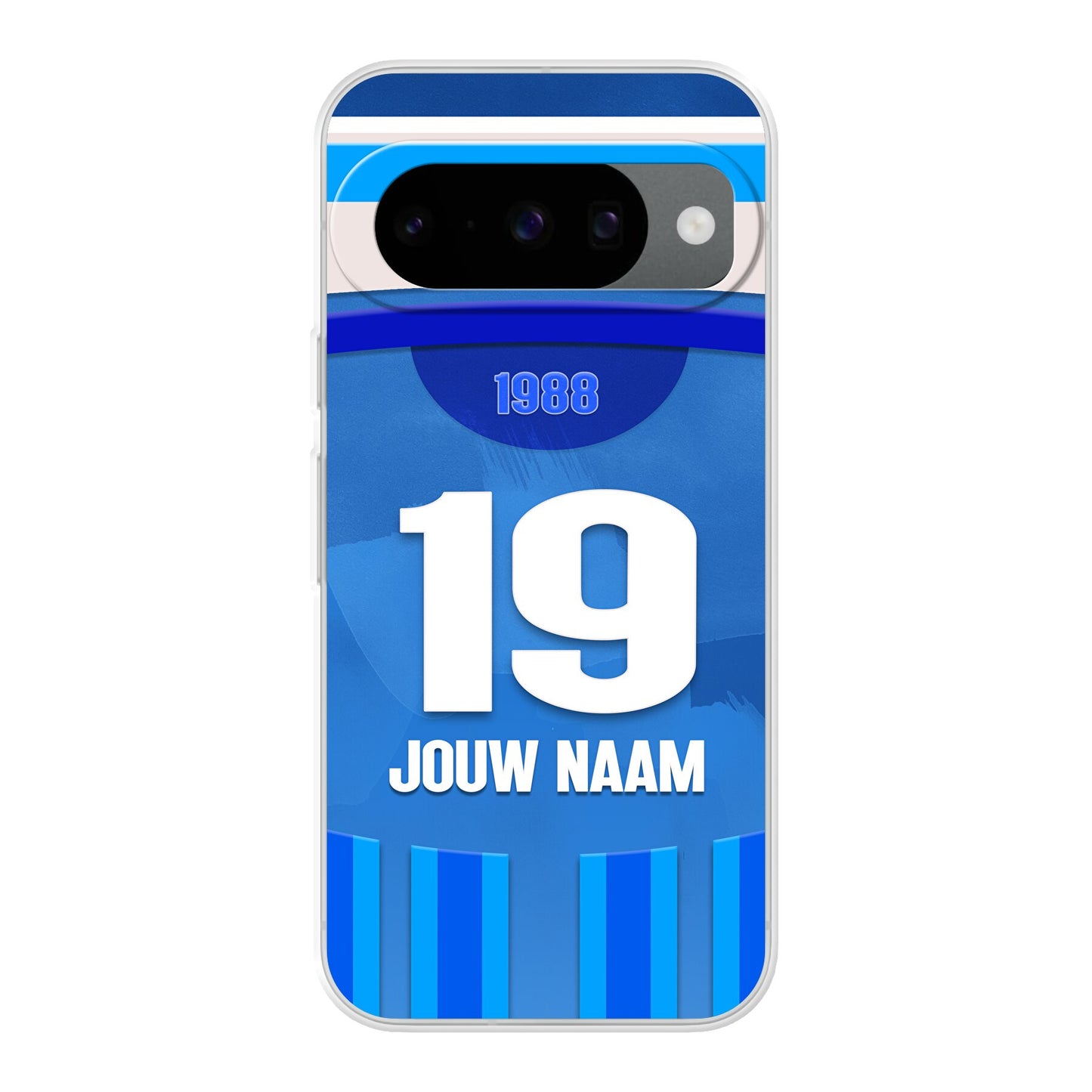 KRC Genk telefoonhoesje met naam - KRC Genk hoesje met personalisatie - Google Pixel - Voetbal fan kado