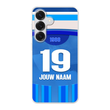 KRC Genk telefoonhoesje met naam - KRC Genk hoesje met personalisatie - Samsung Galaxy - Voetbal fan kado