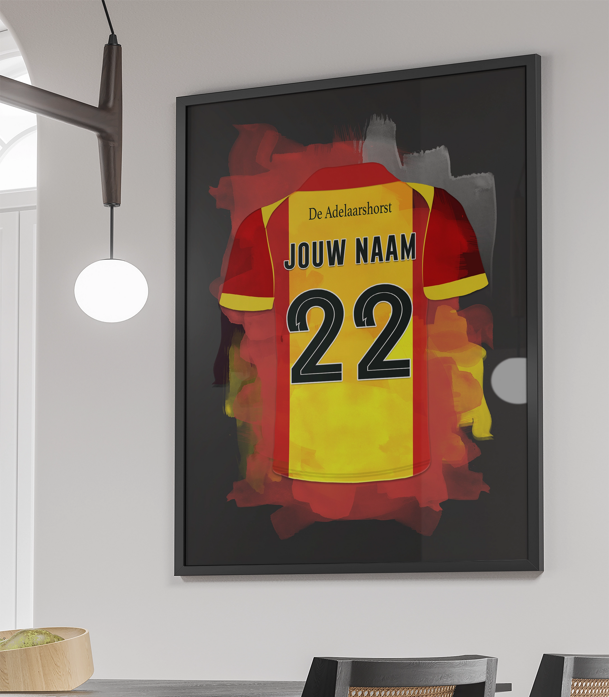 Go Ahead Eagles Voetbal Muurdecoratie Met Naam Ingelijste Poster