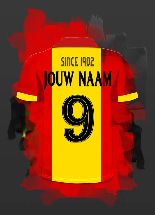 Go Ahead Eagles Voetbal Poster Met Naam