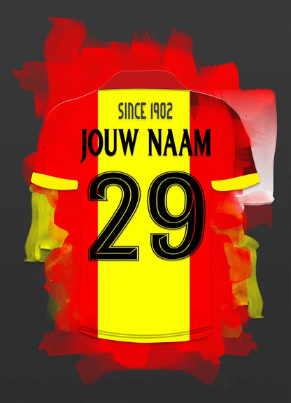 Go Ahead Eagles Voetbal Poster Met Eigen Naam Personalisatie