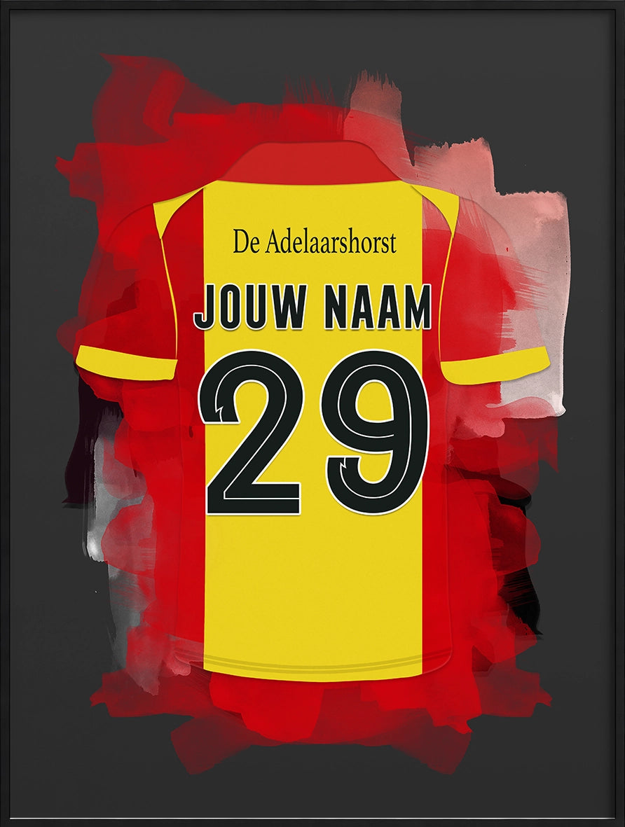 Go Ahead Eagles Voetbal Poster Gepersonaliseerd Voetbalfan Cadeau