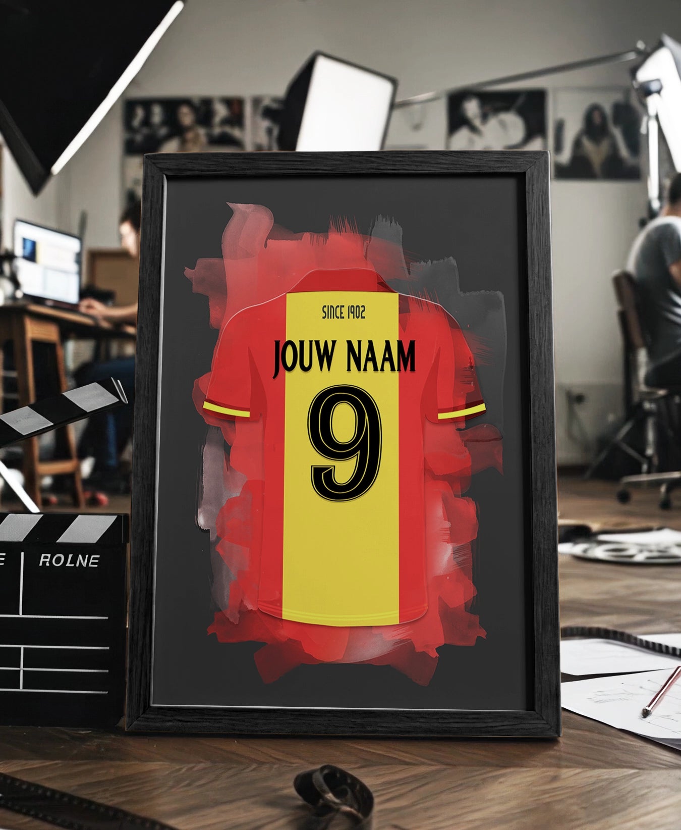 Go Ahead Eagles ingelijste poster met naam