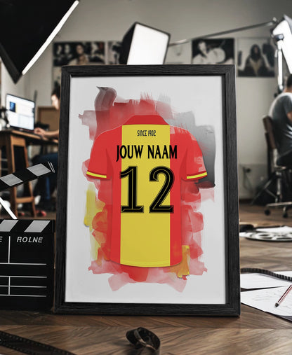 Go Ahead Eagles ingelijste poster met naam