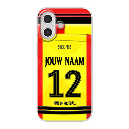 Go Ahead Eagles 2025-2026 telefoonhoesje met personalisatie - Apple iPhone telefoonhoesjes - Voetbal fan kado 