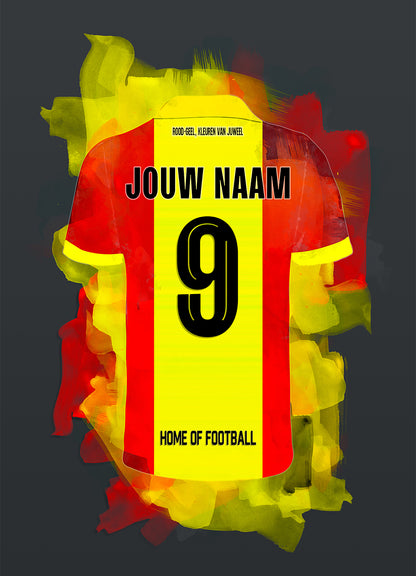 Go Ahead Eagles poster met naam - Go Ahead Eagles Deventer print met personalisatie