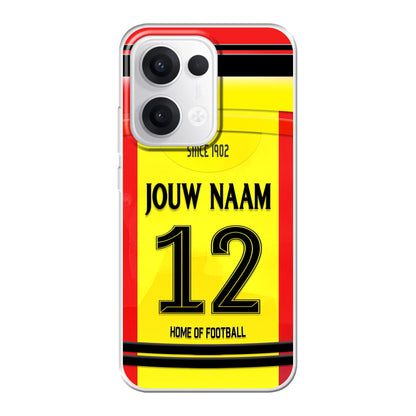 Go Ahead Eagles 2025-2026 telefoonhoesje met personalisatie - Oppo Reno telefoonhoesjes - Voetbal fan kado 