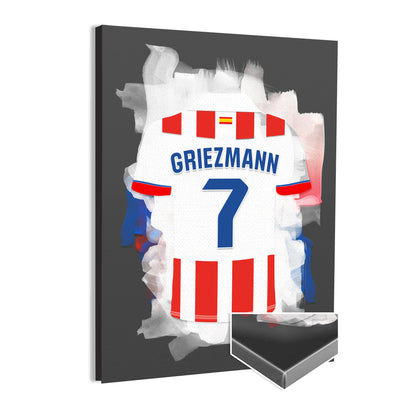 Griezmann Canvas Frame Print Atletico Madrid