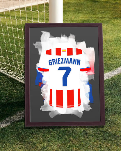 Antoine Griezmann Ingelijste Poster Cadeau