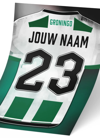 FC Groningen poster met personalisatie