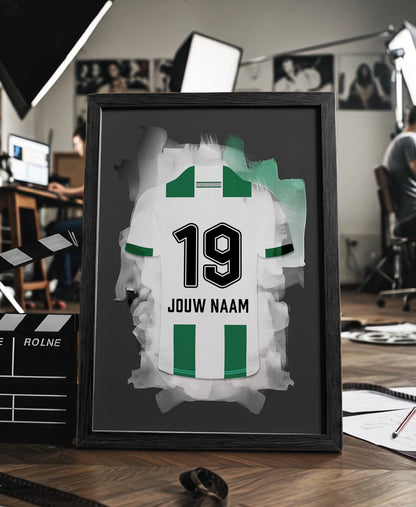 FC Groningen ingelijste poster met naam