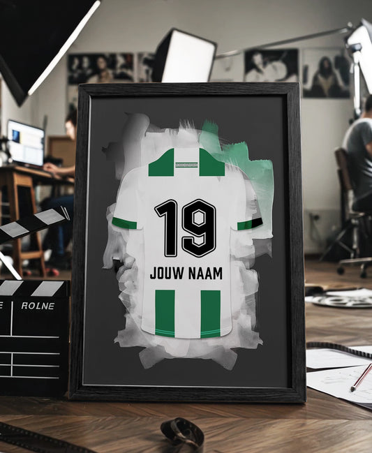 FC Groningen ingelijste poster met naam