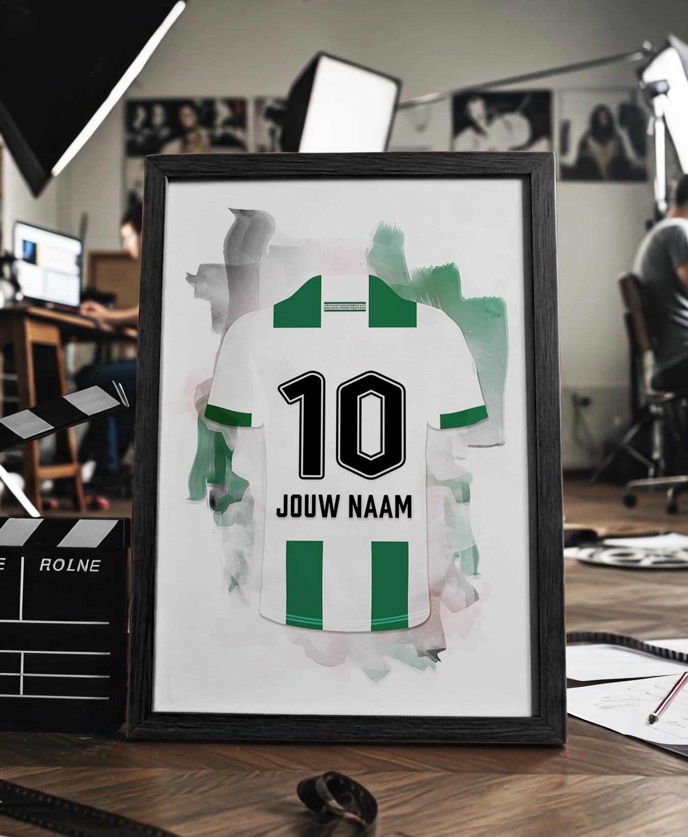 FC Groningen ingelijste poster met naam