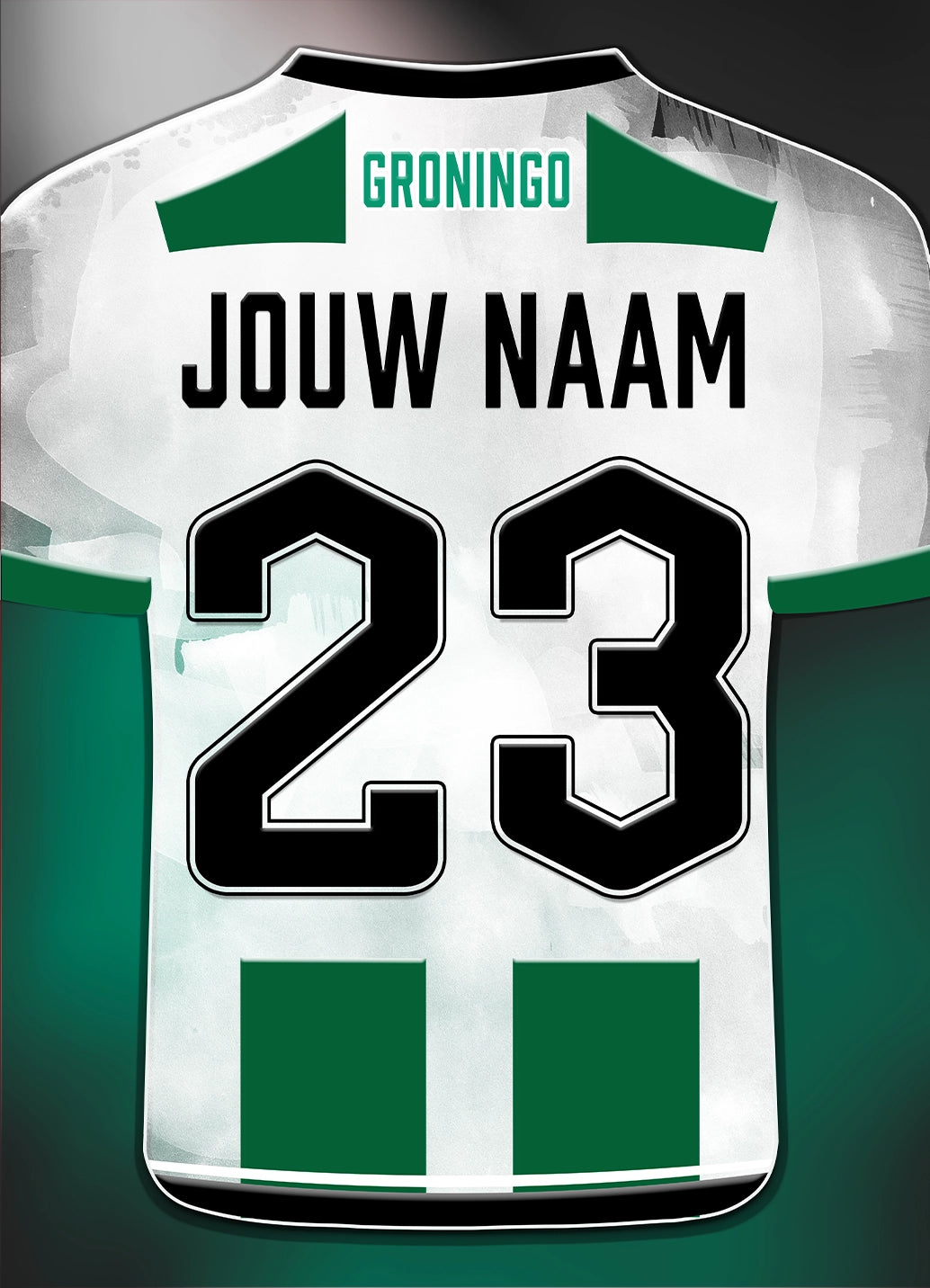 FC Groningen poster met naam en rugnummer