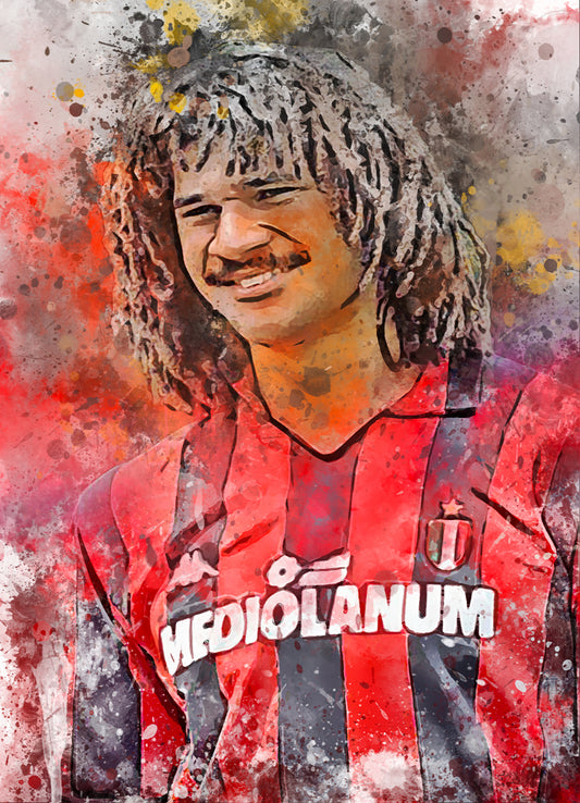 Gullit poster ac milan - voetbal cadeau