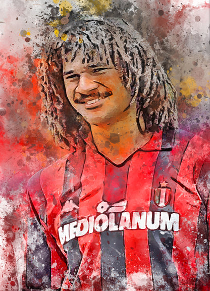 Gullit poster ac milan - voetbal cadeau 
