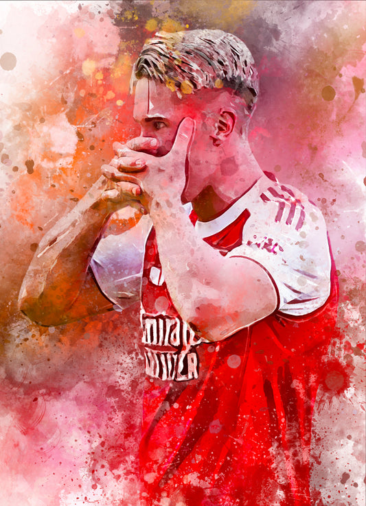 Viktor Gyökeres wanddecoratie - Losse poster - Voetbal fan kado