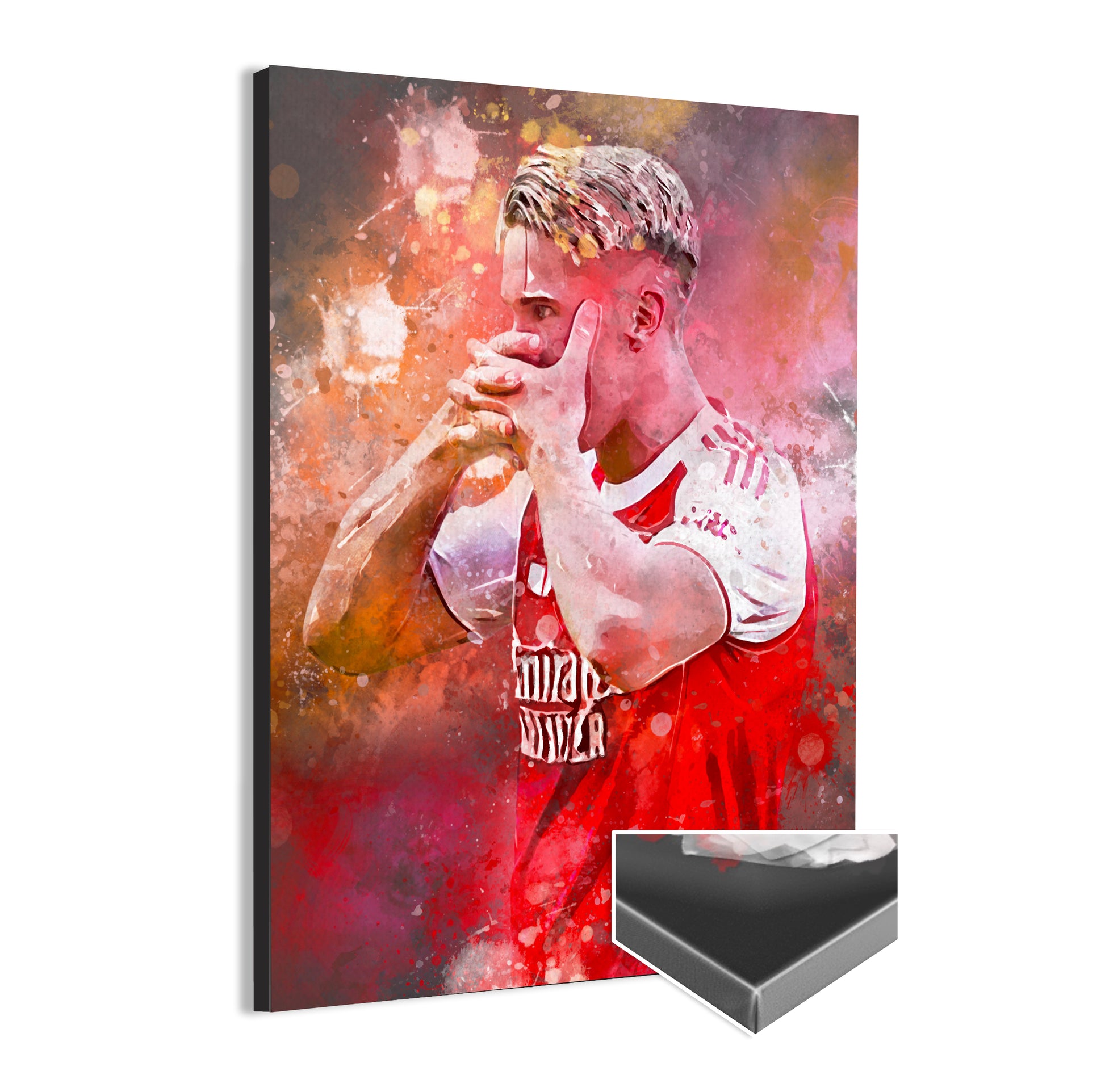Viktor Gyökeres wanddecoratie - Canvas poster - Voetbal fan kado