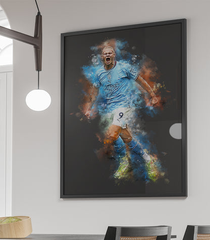 Erling Haaland poster met naam kopen