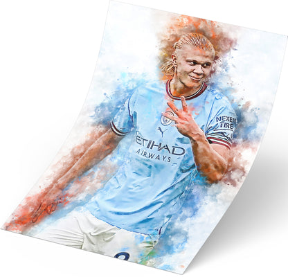 Haaland poster portret schilderij losse poster