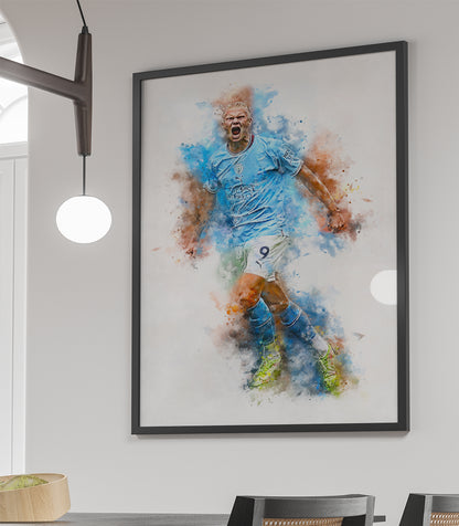 Erling Haaland poster met naam kopen