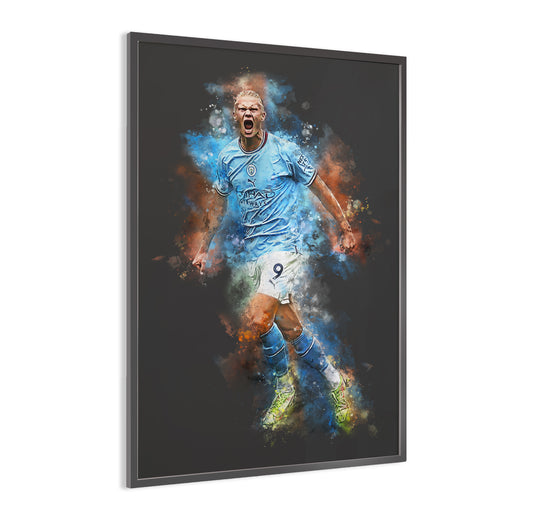 Erling Haaland ingelijste poster kopen