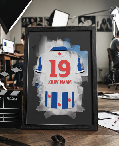 SC Heerenveen ingelijste poster met naam