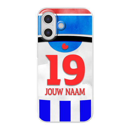 SC Heerenveen 2025-2026 telefoonhoesje met personalisatie - Apple iPhone telefoonhoesjes - Voetbal fan kado 