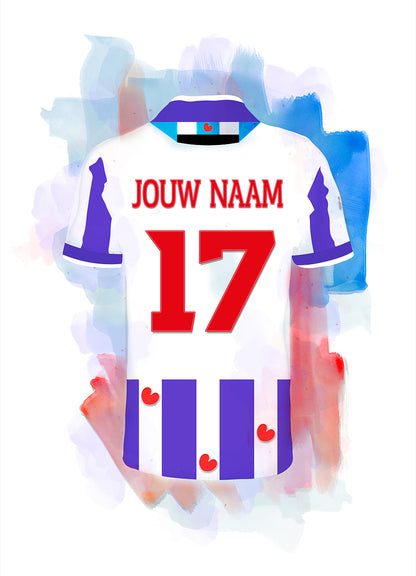 SC Heerenveen poster met naam - SC Heerenveen print met personalisatie
