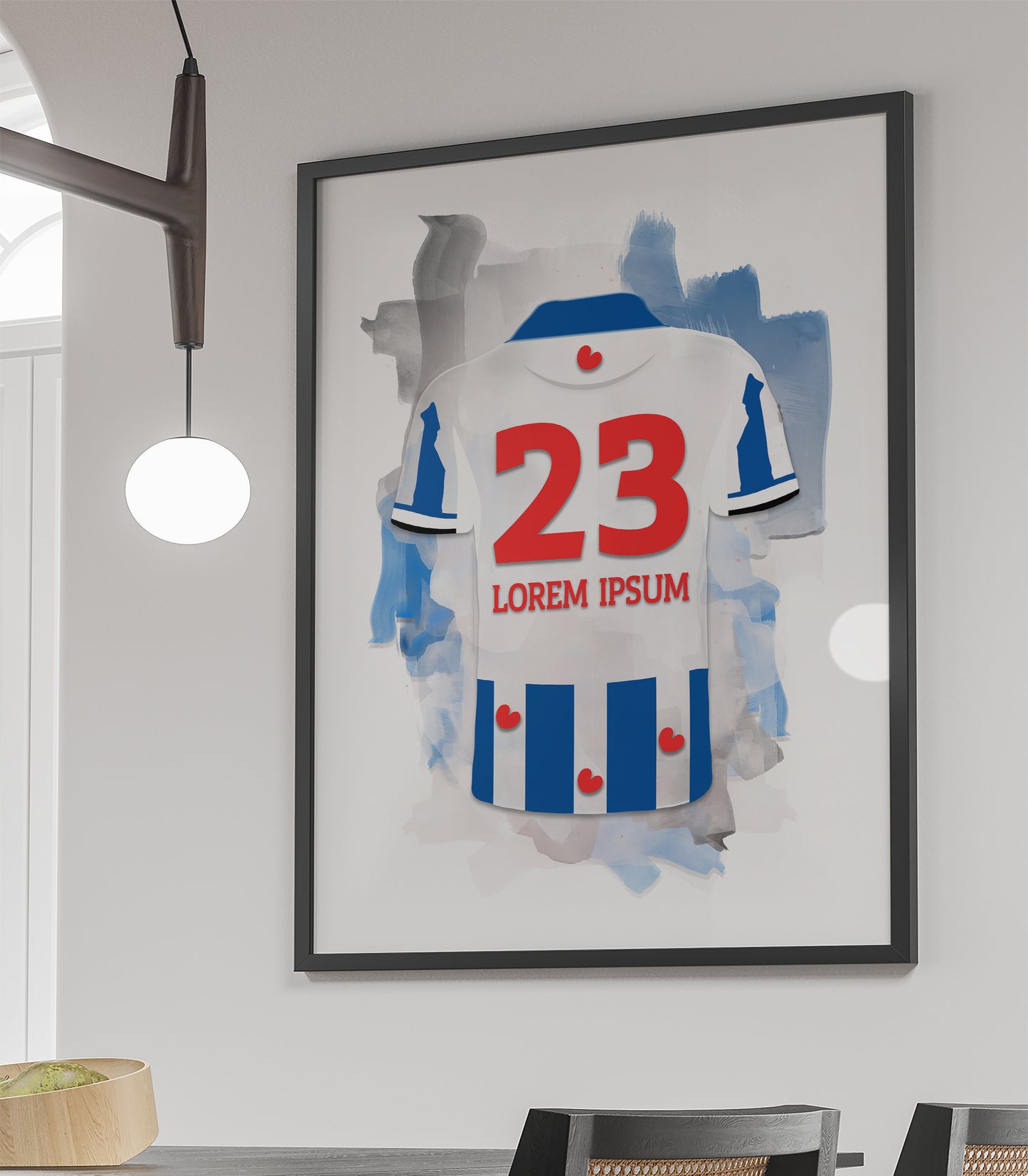 SC Heerenveen wanddecoratie - Ingelijste poster - Voetbal fan cadeau