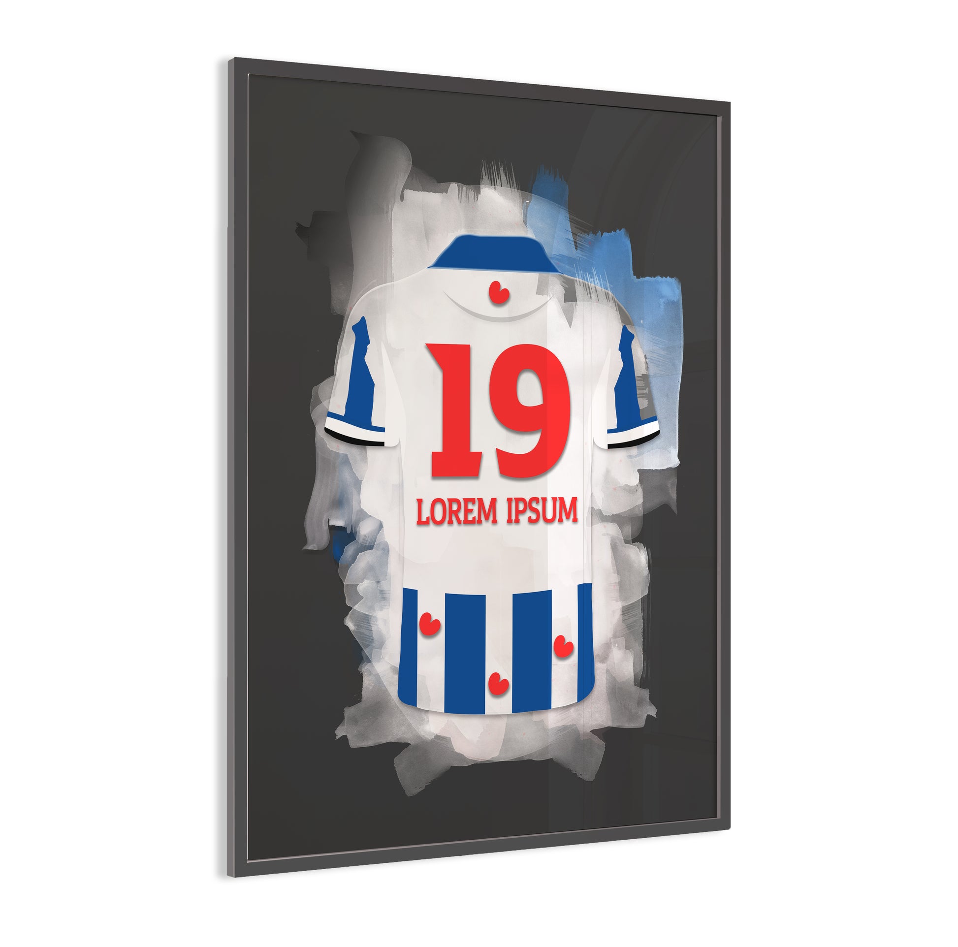 SC Heerenveen wanddecoratie - Ingelijste poster - Voetbal fan cadeau