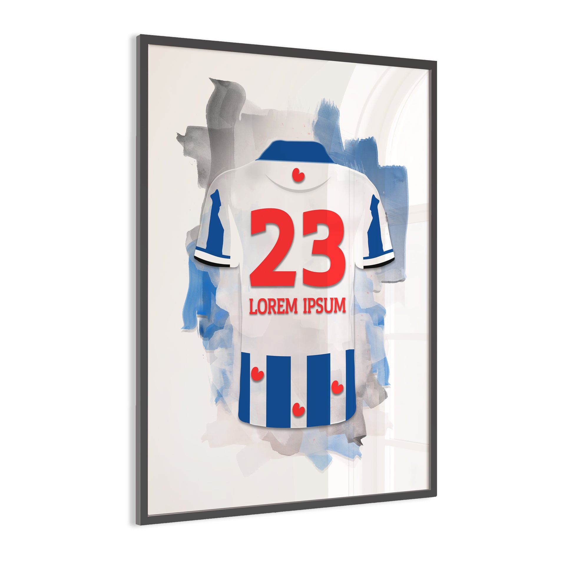 SC Heerenveen wanddecoratie - Ingelijste poster - Voetbal fan cadeau