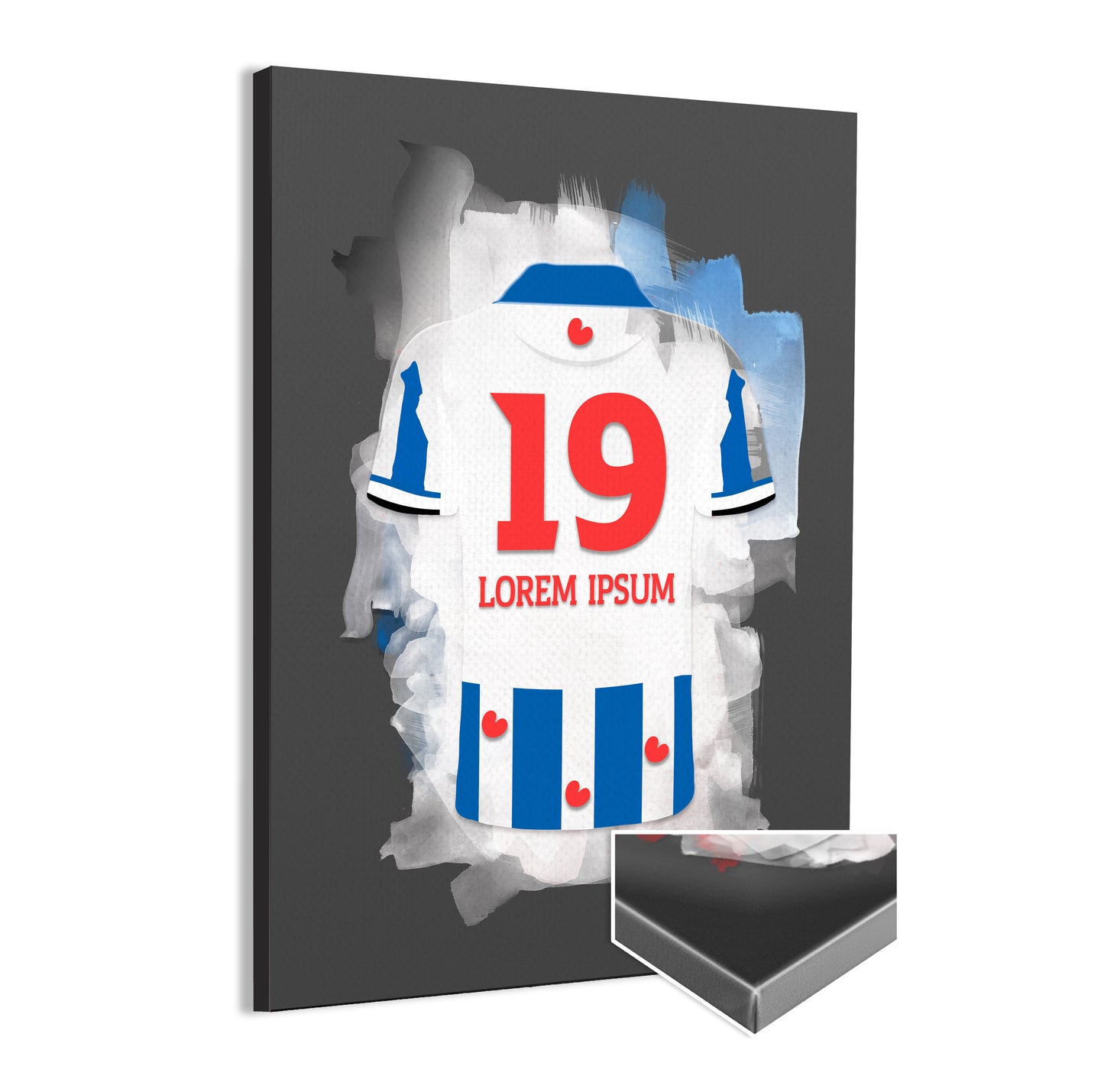 SC Heerenveen wanddecoratie - Canvas poster - Voetbal fan cadeau