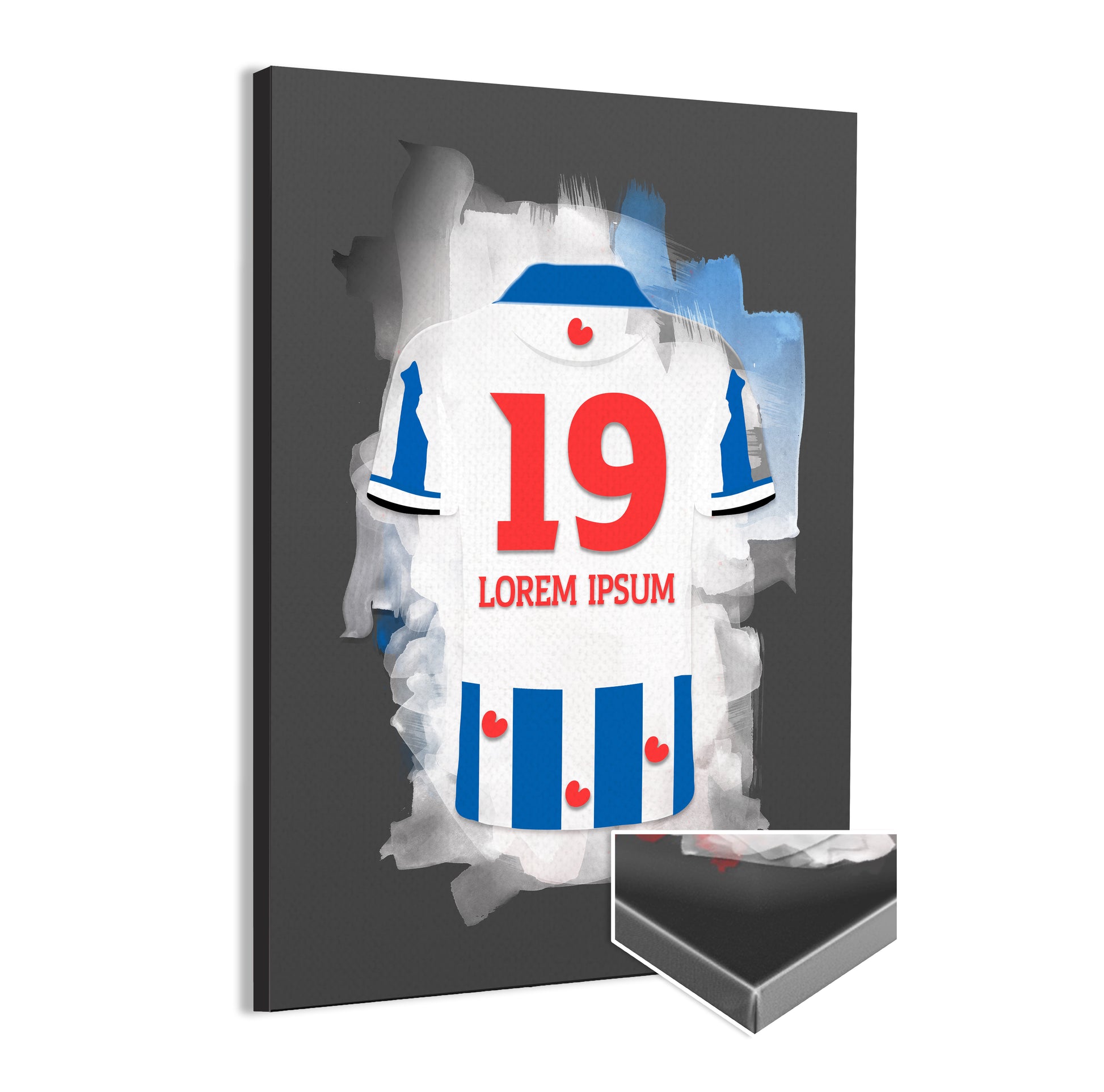 SC Heerenveen wanddecoratie - Canvas poster - Voetbal fan cadeau