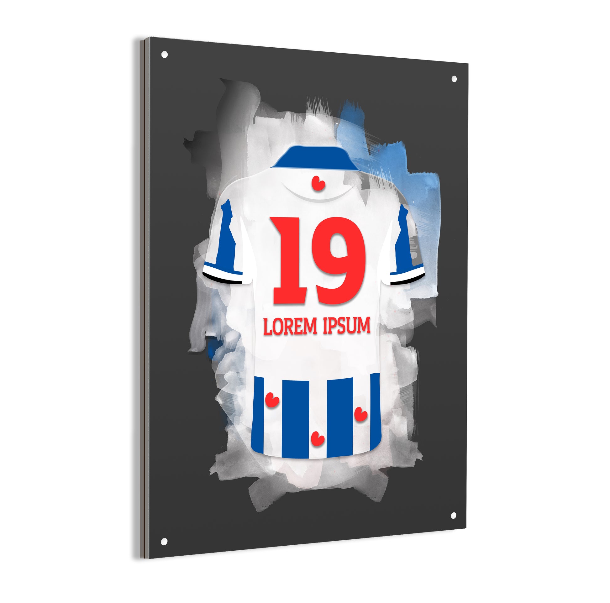 SC Heerenveen wanddecoratie - Dibond poster - Voetbal fan cadeau
