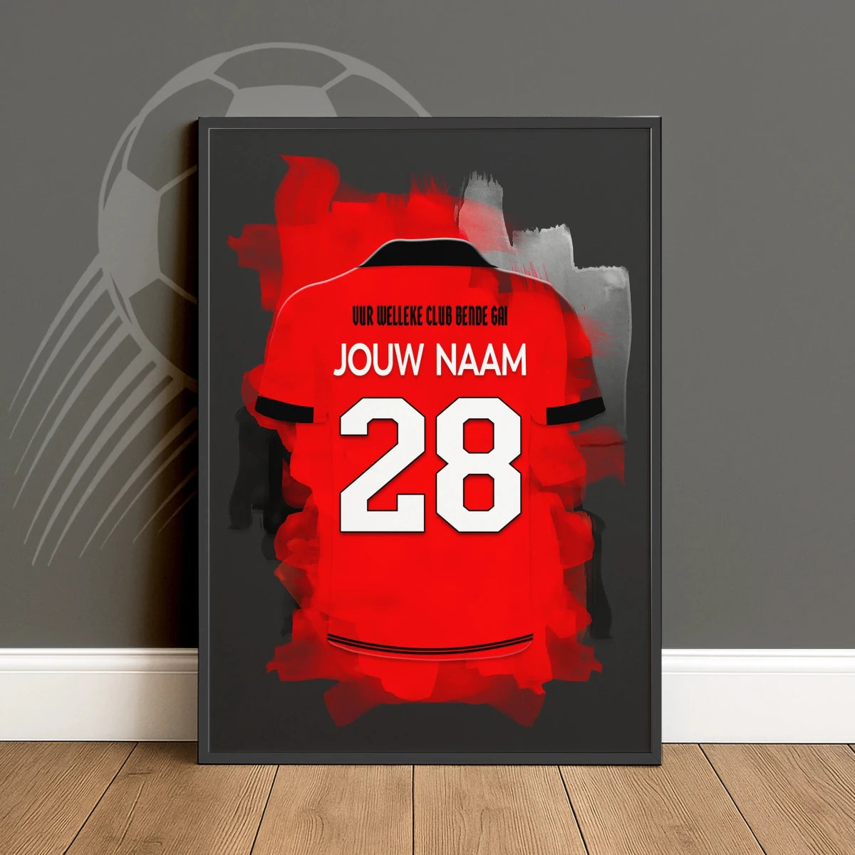 Gepersonaliseerde Helmond Sport Voetbal Poster Cadeau