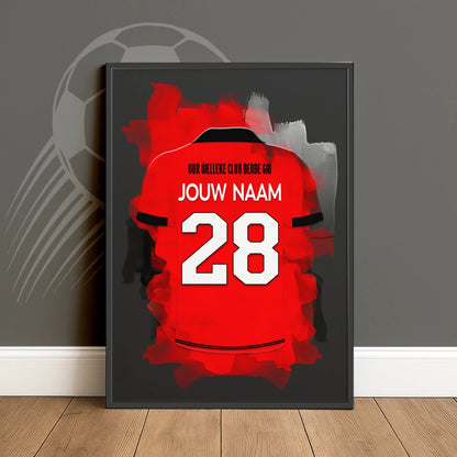 Gepersonaliseerde Helmond Sport Voetbal Poster Cadeau
