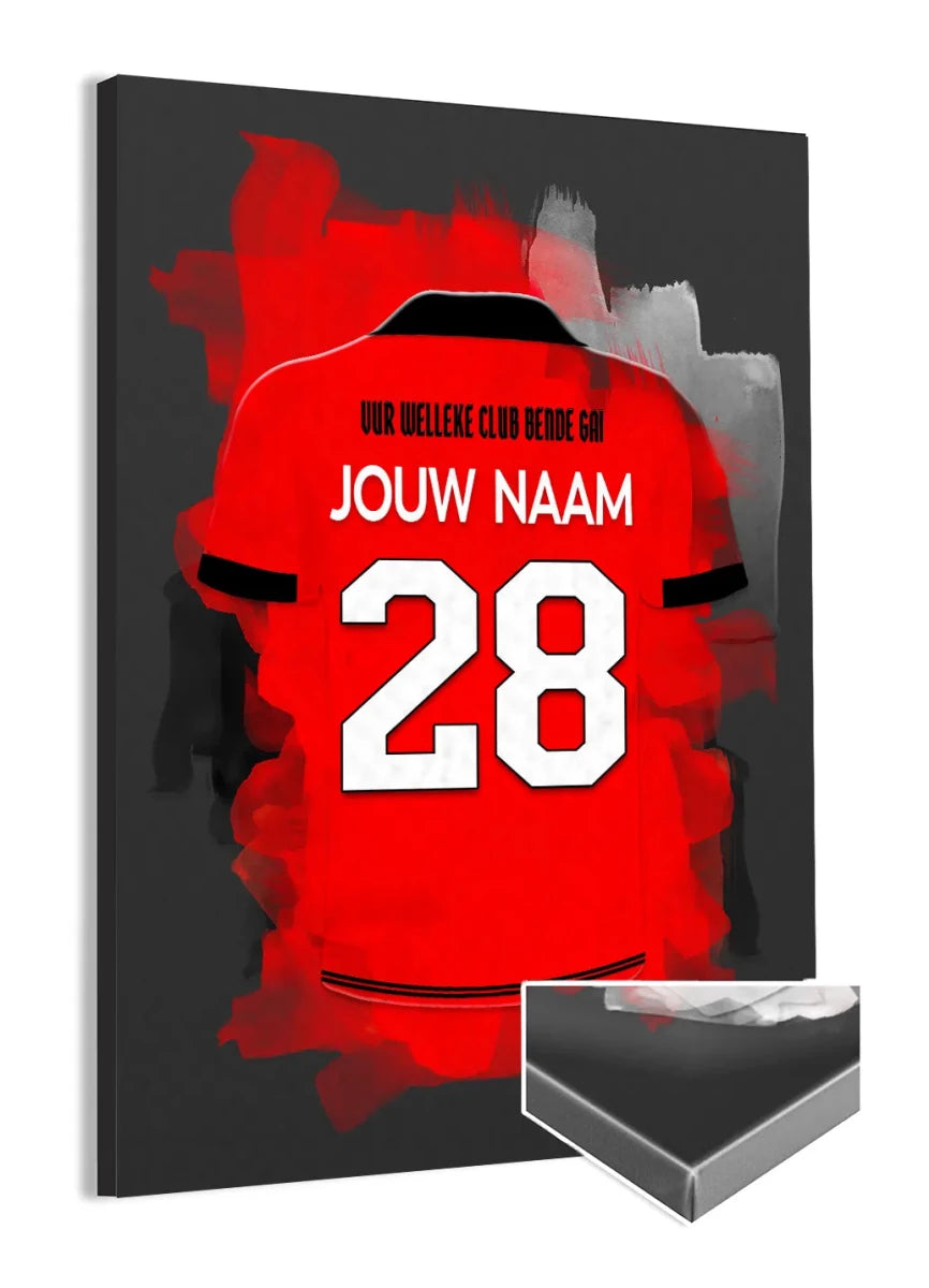 Helmond Sport Voetbal Canvas Muurdecoratie