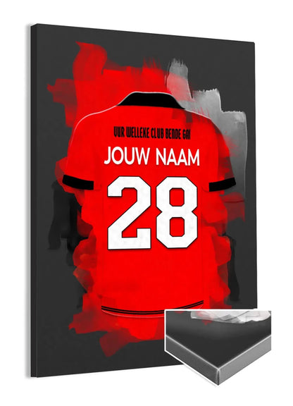 Helmond Sport Voetbal Canvas Muurdecoratie