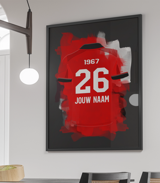 Helmond Sport Voetbal Poster Met Eigen Naam Verjaardag Cadeau