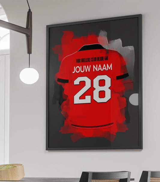 Helmond Sport Voetbal Poster Met Personalisatie Jongenskamer