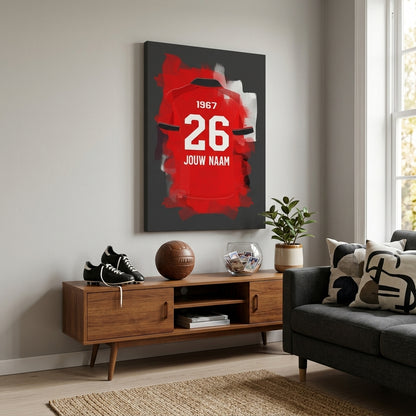 Helmond Sport Voetbal Canvas Muurdecoratie Jongenskamer Bestellen