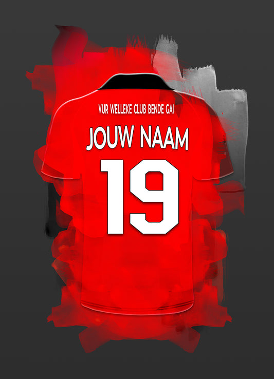 Helmond Sport wanddecoratie - Losse poster - Voetbal fan cadeau