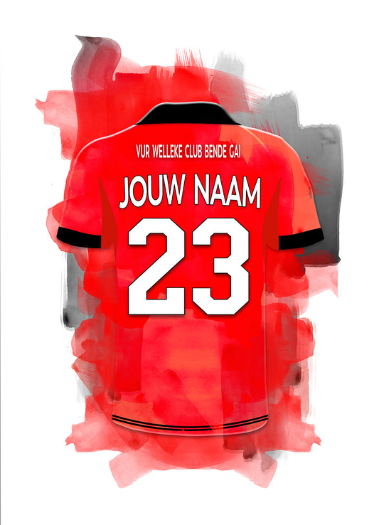 Helmond Sport wanddecoratie - Losse poster - Voetbal fan cadeau